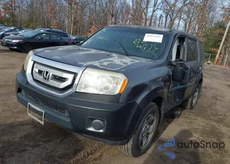 2010 Honda Pilot Lx from USA, damaged, VIN 5FNYF4H25AB008144
